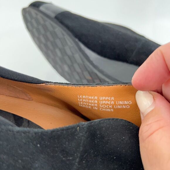 Earthies Women's Bondy Pump Size 10 Black Leather Wedge Slip On Shoes Bootie - Picture 12 of 14